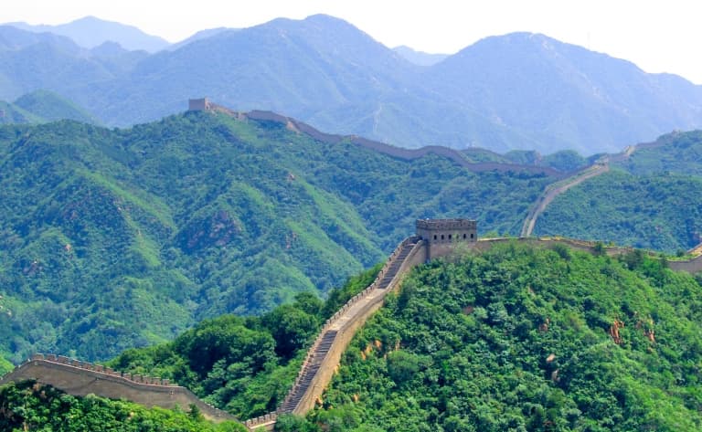 Grande muraille de Chine "en luge"